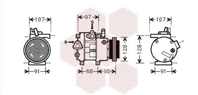 VAN WEZEL Kompressor,kliimaseade 8200K215